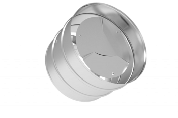 Зонт с дефлектором, ф 120, AISI 439/0,5мм, h=210мм