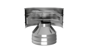 Оголовок с дефлектором, ф 140х200, AISI 439/Оц, 0,5мм/0,5мм, (К), h=250мм